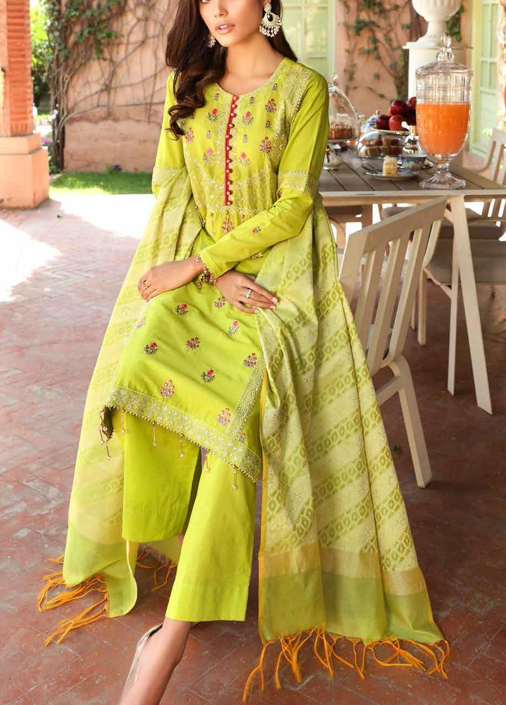 Festive Issue By Gul Ahmed Embroidered Lawn Suits Unstitched 3 Piece GA21EA 12236 - Festive Collection
