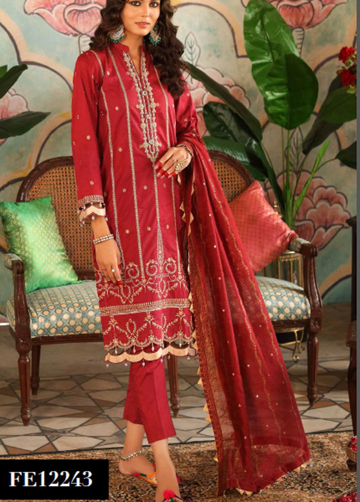 Festive Issue By Gul Ahmed Embroidered Lawn Suits Unstitched 3 Piece GA21EA 12243 - Festive Collection