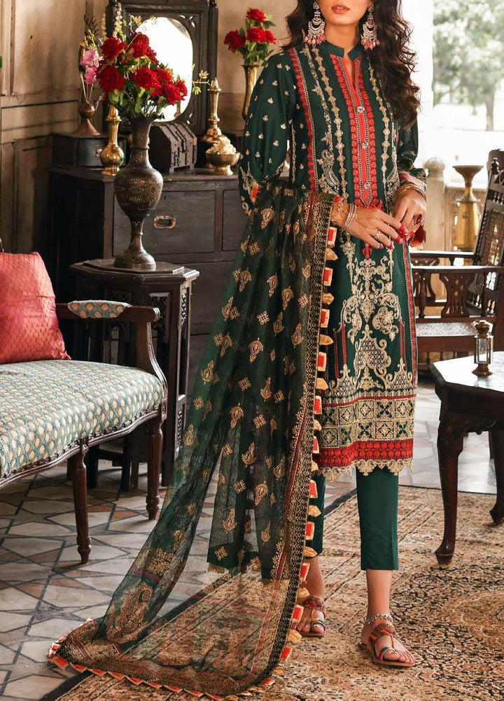 Festive Issue By Gul Ahmed Embroidered Lawn Suits Unstitched 3 Piece GA21EA 12246 - Festive Collection