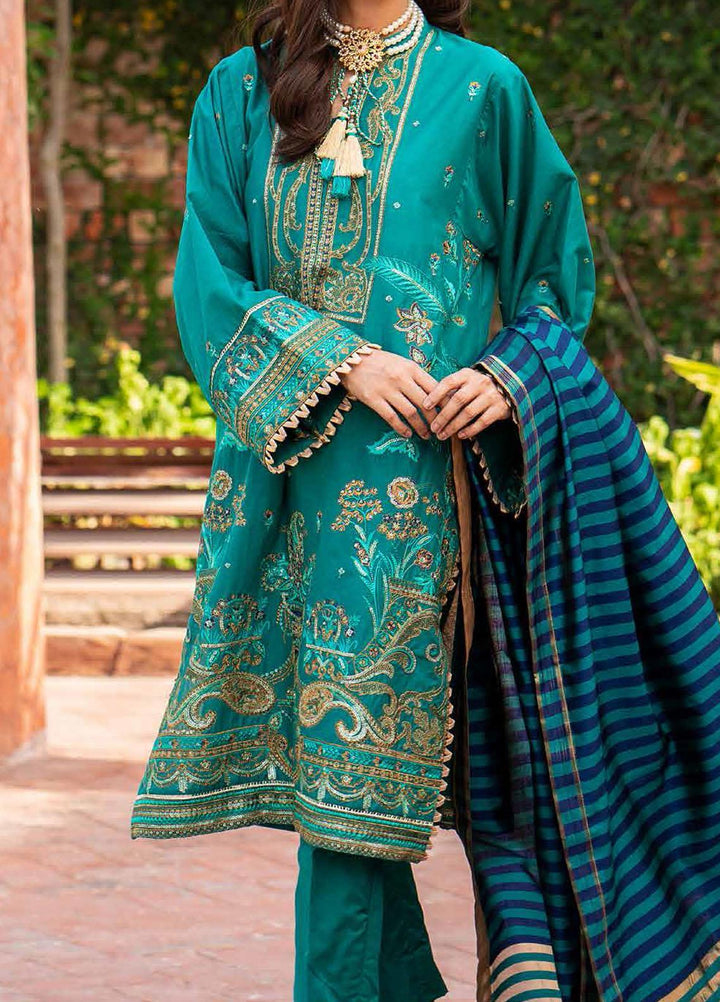 Festive Issue By Gul Ahmed Embroidered Lawn Suits Unstitched 3 Piece GA21EA 12251 - Festive Collection