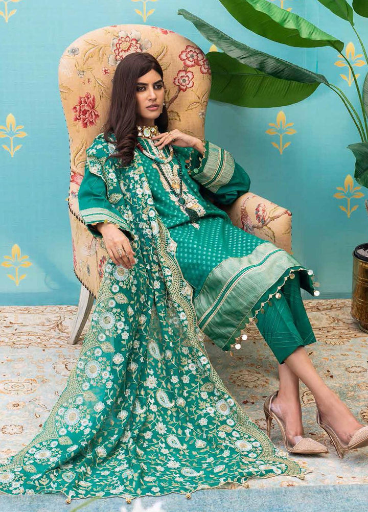 Festive Issue By Gul Ahmed Embroidered Lawn Suits Unstitched 3 Piece GA21EA 12253 - Festive Collection