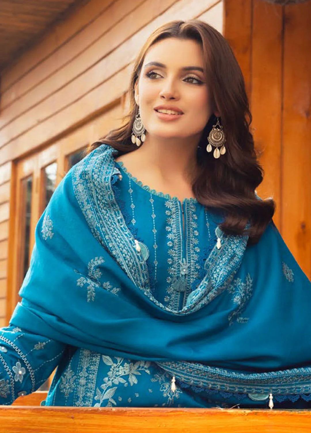 Gul Ahmed Embroidered Acrylic Suits Unstitched 3 Piece GA24UW AP-42005 - Winter Collection