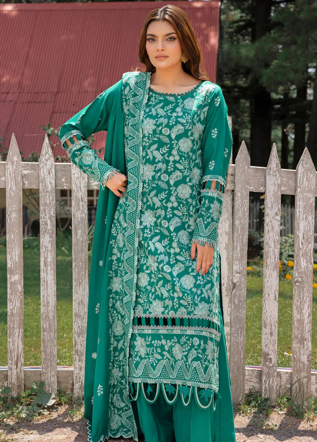 Gul Ahmed Embroidered Acrylic Suits Unstitched 3 Piece GA24WU AP-42010 - Winter Collection