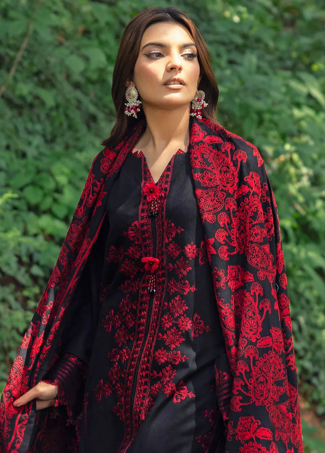 Gul Ahmed Embroidered Acrylic Suits Unstitched 3 Piece GA24WU AP-42013 - Winter Collection