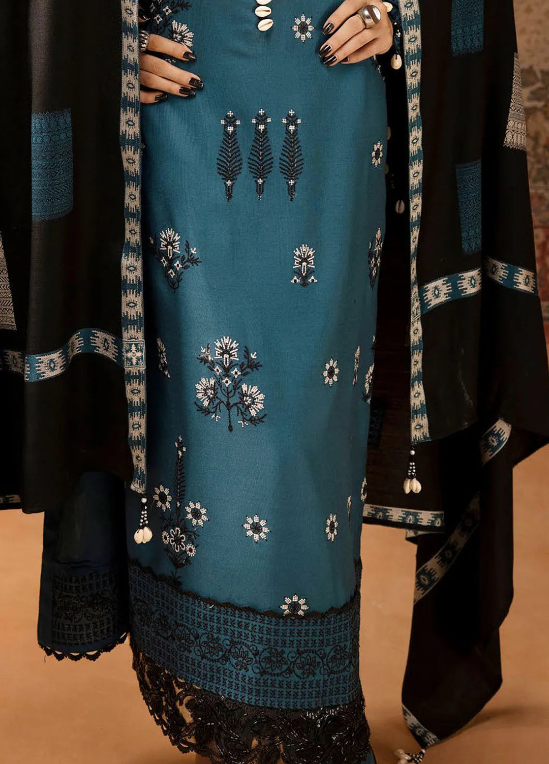 Gul Ahmed Embroidered Acrylic Suits Unstitched 3 Piece GA24WU AP-42033 - Winter Collection