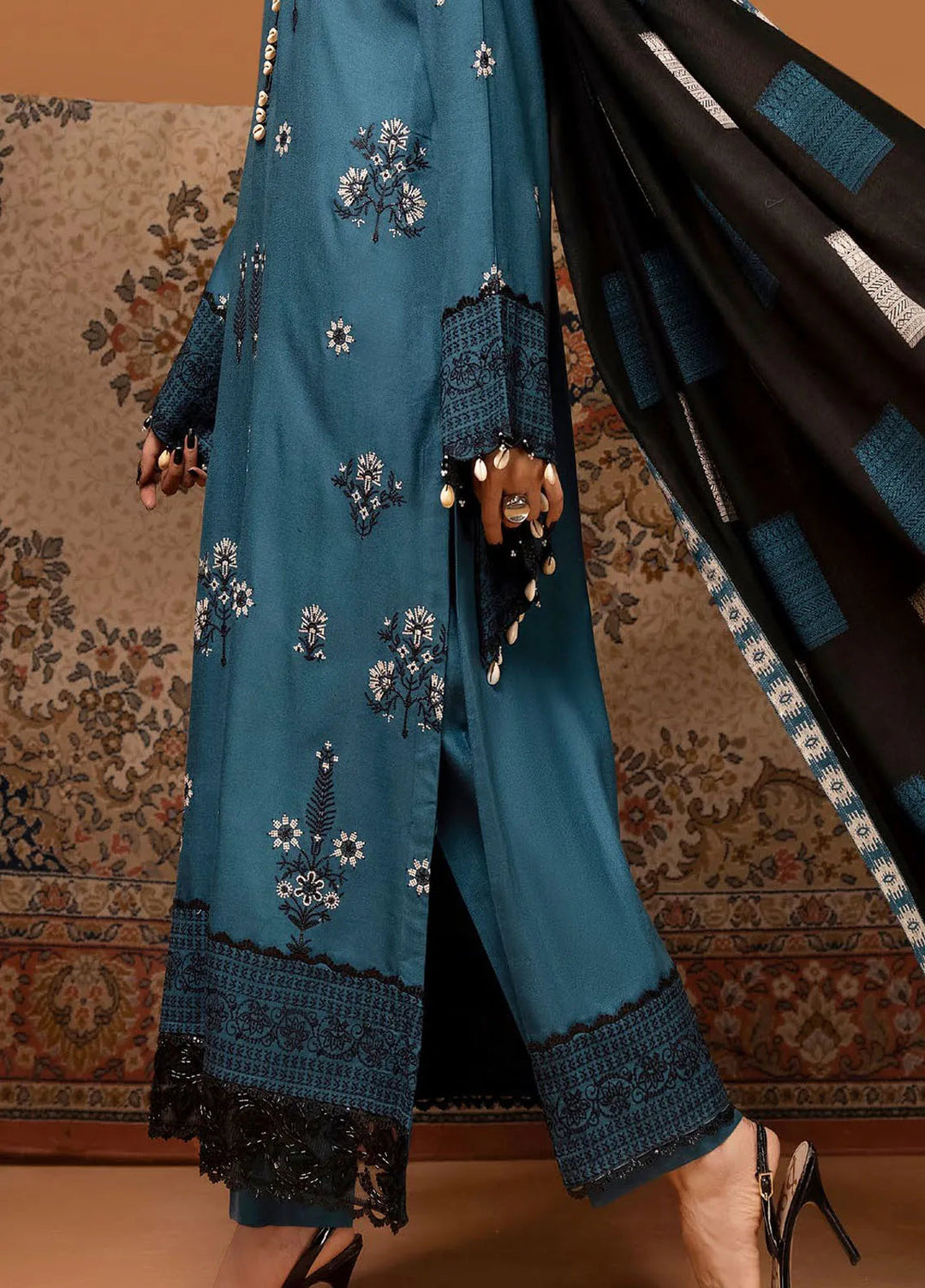 Gul Ahmed Embroidered Acrylic Suits Unstitched 3 Piece GA24WU AP-42033 - Winter Collection