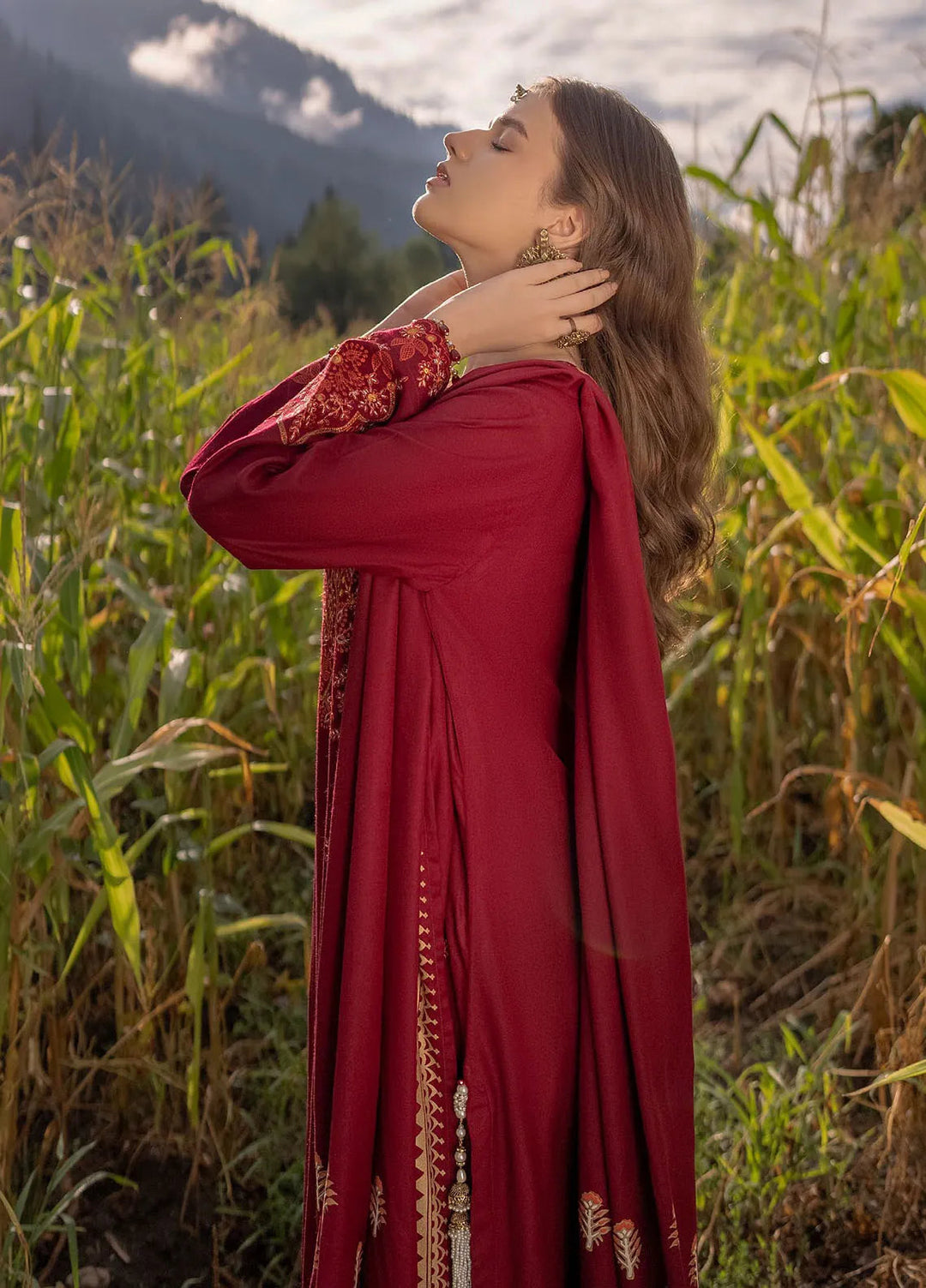 Gul Ahmed Embroidered Acrylic Suits Unstitched 3 Piece GA24WU AP-42043 - Winter Collection