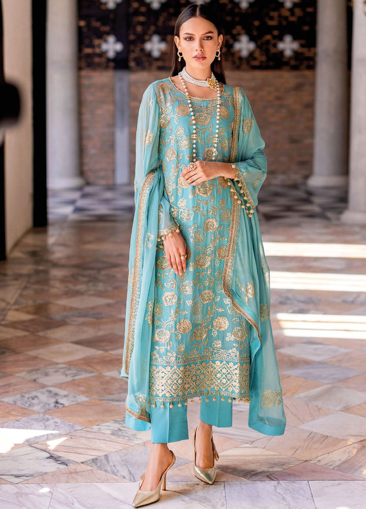 Gul Ahmed Embroidered Chiffon Suits Unstitched 3 Piece GA24LF FE-42026 - Festive Collection