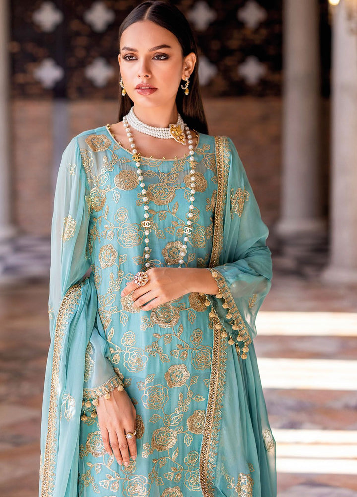 Gul Ahmed Embroidered Chiffon Suits Unstitched 3 Piece GA24LF FE-42026 - Festive Collection