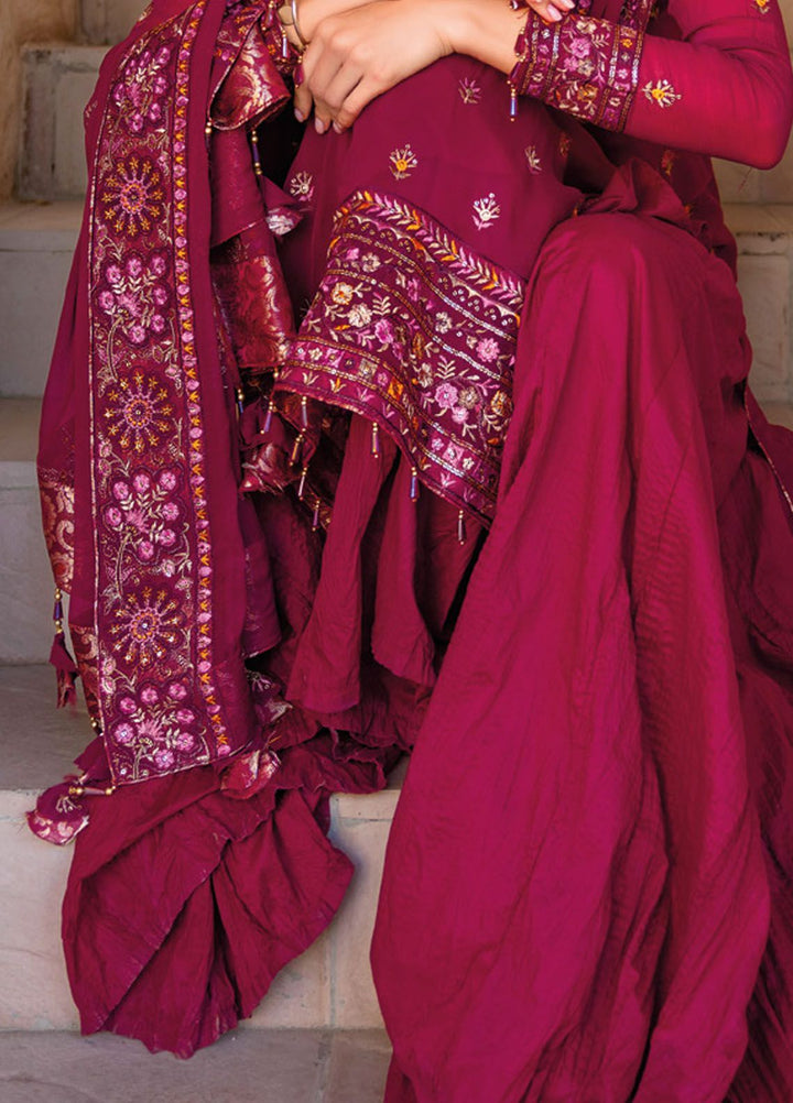 Gul Ahmed Embroidered Chiffon Suits Unstitched 3 Piece GA24LF FE-42034 - Festive Collection