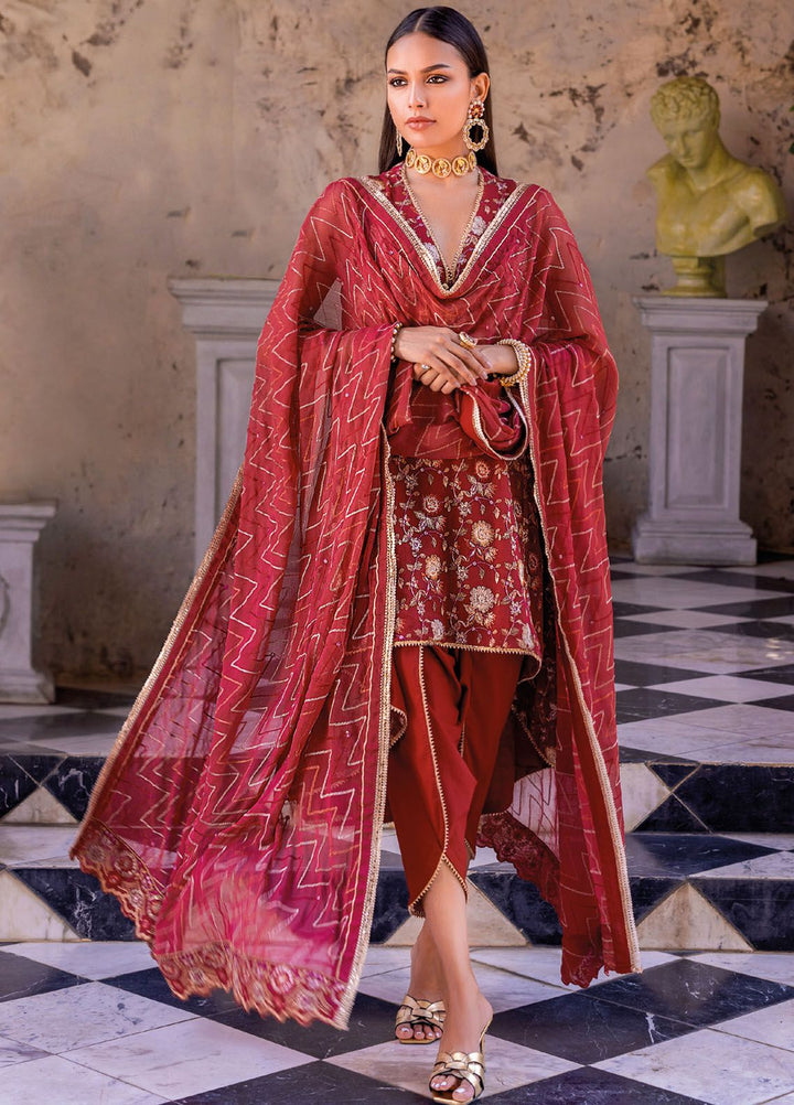 Gul Ahmed Embroidered Chiffon Suits Unstitched 3 Piece GA24LF FE-42035 - Festive Collection