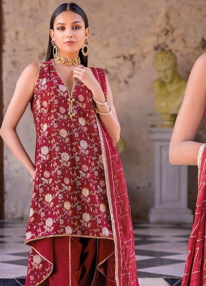 Gul Ahmed Embroidered Chiffon Suits Unstitched 3 Piece GA24LF FE-42035 - Festive Collection