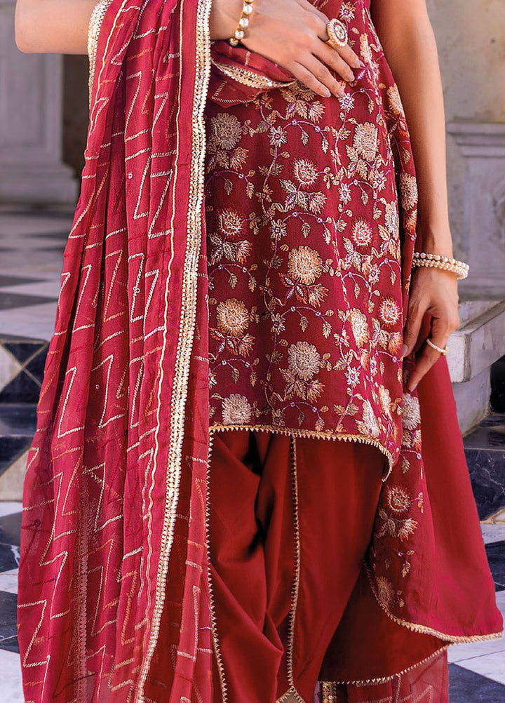 Gul Ahmed Embroidered Chiffon Suits Unstitched 3 Piece GA24LF FE-42035 - Festive Collection