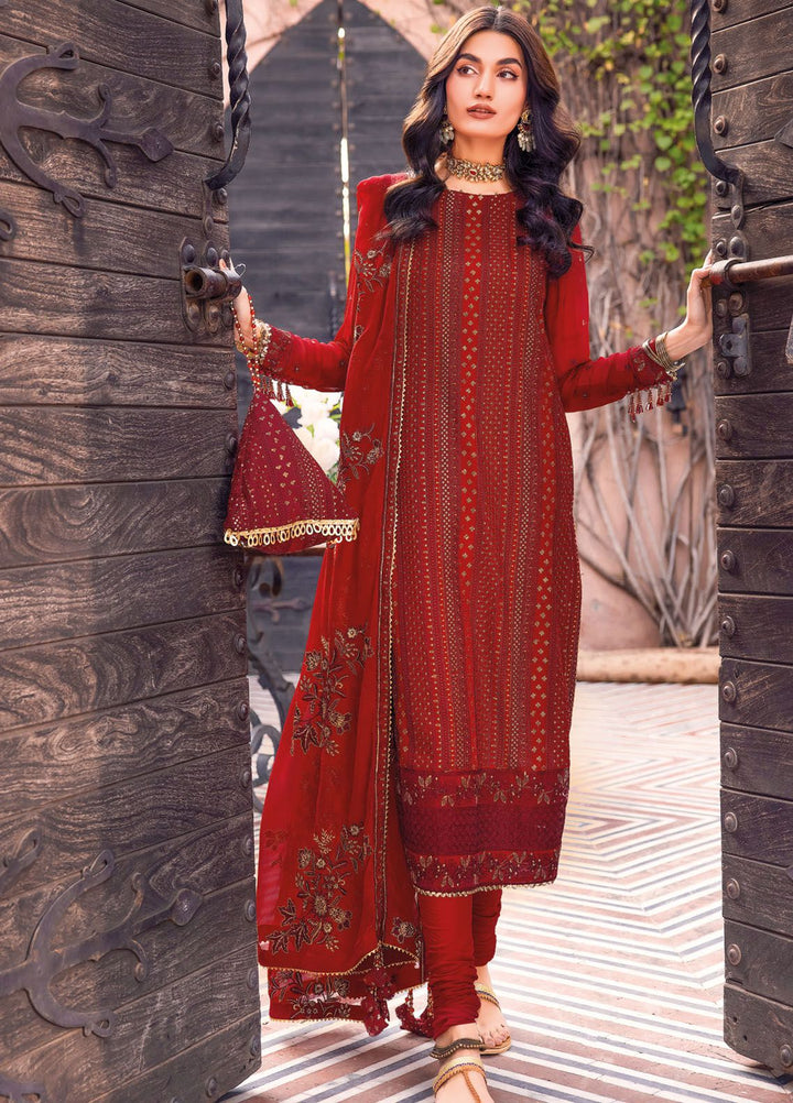 Gul Ahmed Embroidered Chiffon Suits Unstitched 3 Piece GA24LF FE-42036 - Festive Collection