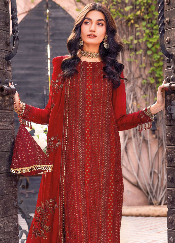 Gul Ahmed Embroidered Chiffon Suits Unstitched 3 Piece GA24LF FE-42036 - Festive Collection