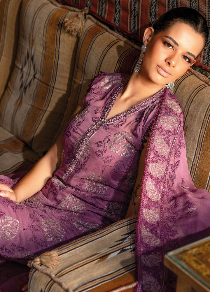 Gul Ahmed Embroidered Chiffon Suits Unstitched 3 Piece GA24LF FE-42037 - Festive Collection