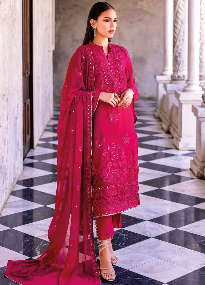 Gul Ahmed Embroidered Chiffon Suits Unstitched 3 Piece GA24LF FE-42047 - Festive Collection