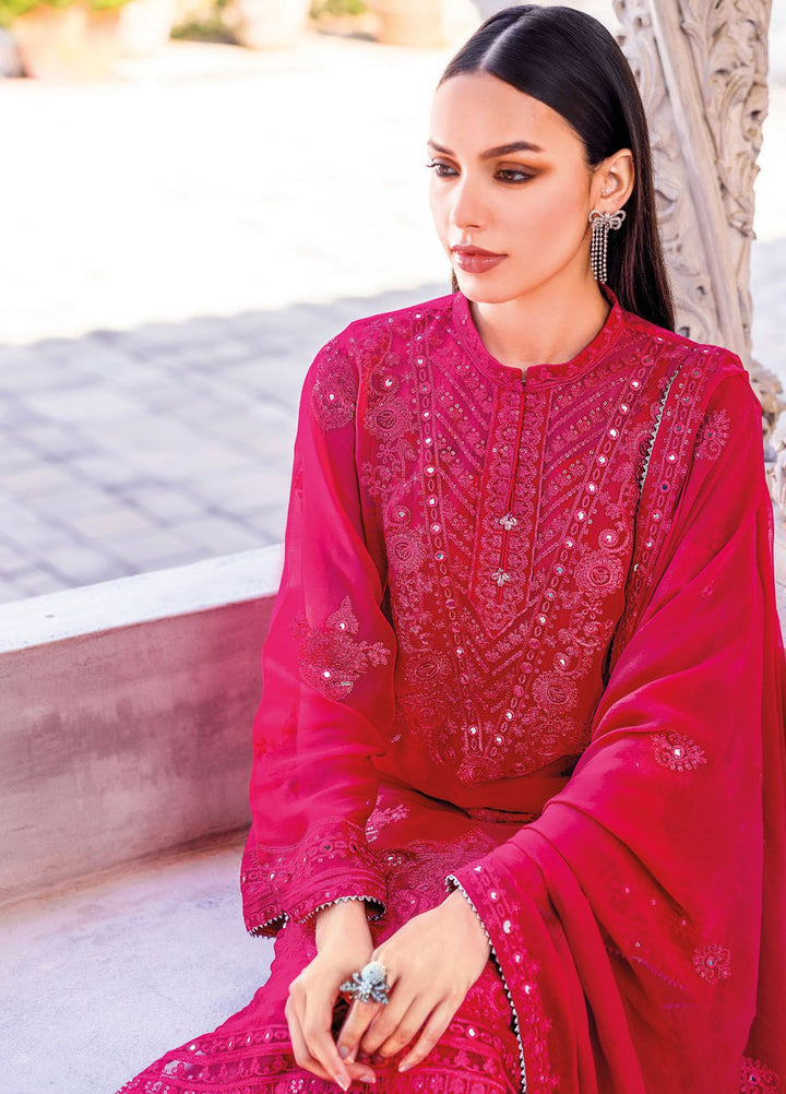 Gul Ahmed Embroidered Chiffon Suits Unstitched 3 Piece GA24LF FE-42047 - Festive Collection
