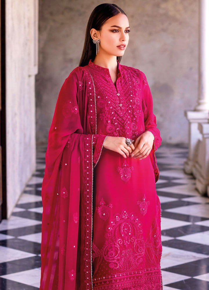 Gul Ahmed Embroidered Chiffon Suits Unstitched 3 Piece GA24LF FE-42047 - Festive Collection