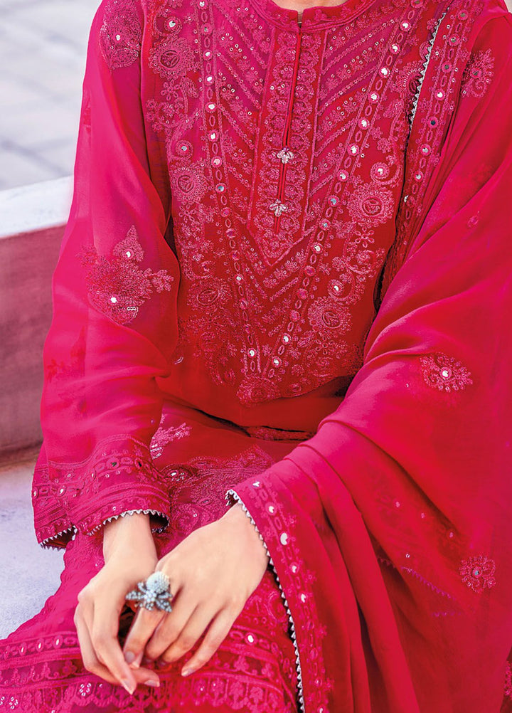 Gul Ahmed Embroidered Chiffon Suits Unstitched 3 Piece GA24LF FE-42047 - Festive Collection