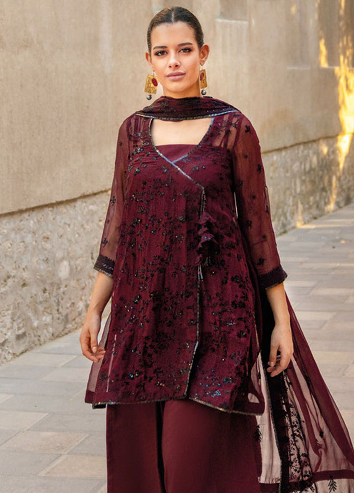 Gul Ahmed Embroidered Chiffon Suits Unstitched 3 Piece GA24LF FE-42069 - Festive Collection