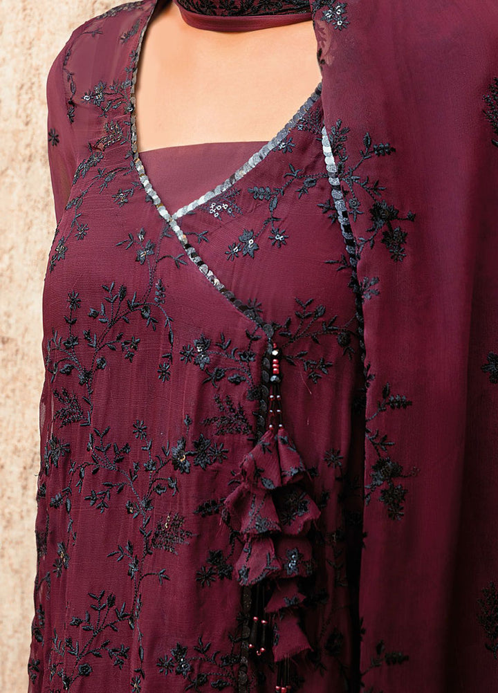 Gul Ahmed Embroidered Chiffon Suits Unstitched 3 Piece GA24LF FE-42069 - Festive Collection