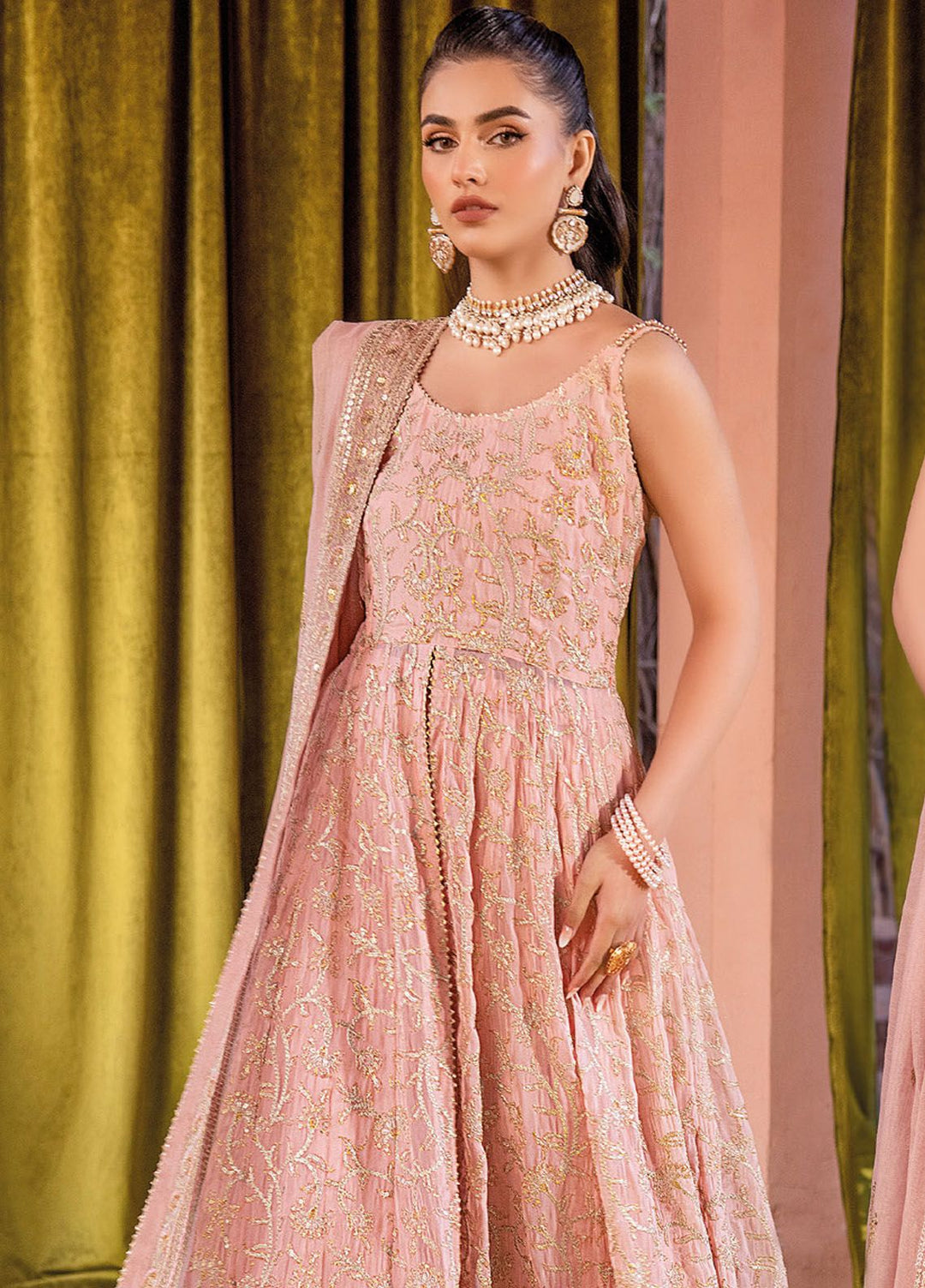 Gul Ahmed Embroidered Chiffon Suits Unstitched 3 Piece GA24LF FE-42081 - Festive Collection