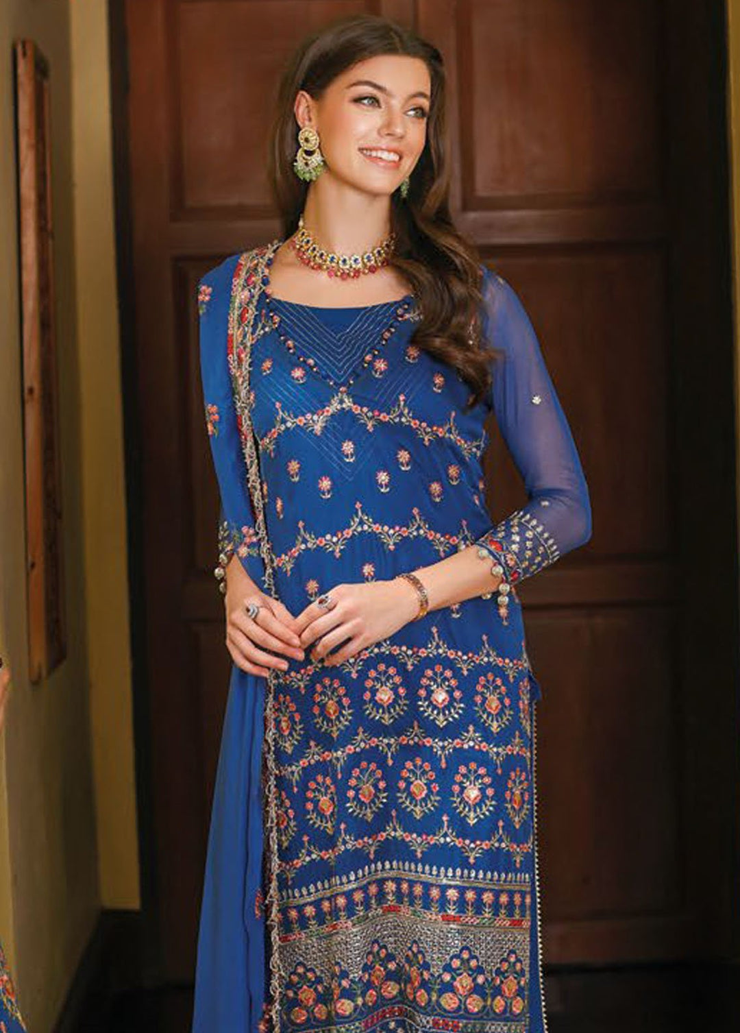Gul Ahmed Embroidered Chiffon Suits Unstitched 3 Piece GA24PS LE 42014 - Summer Collection