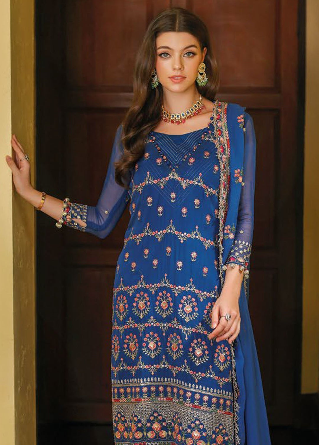 Gul Ahmed Embroidered Chiffon Suits Unstitched 3 Piece GA24PS LE 42014 - Summer Collection