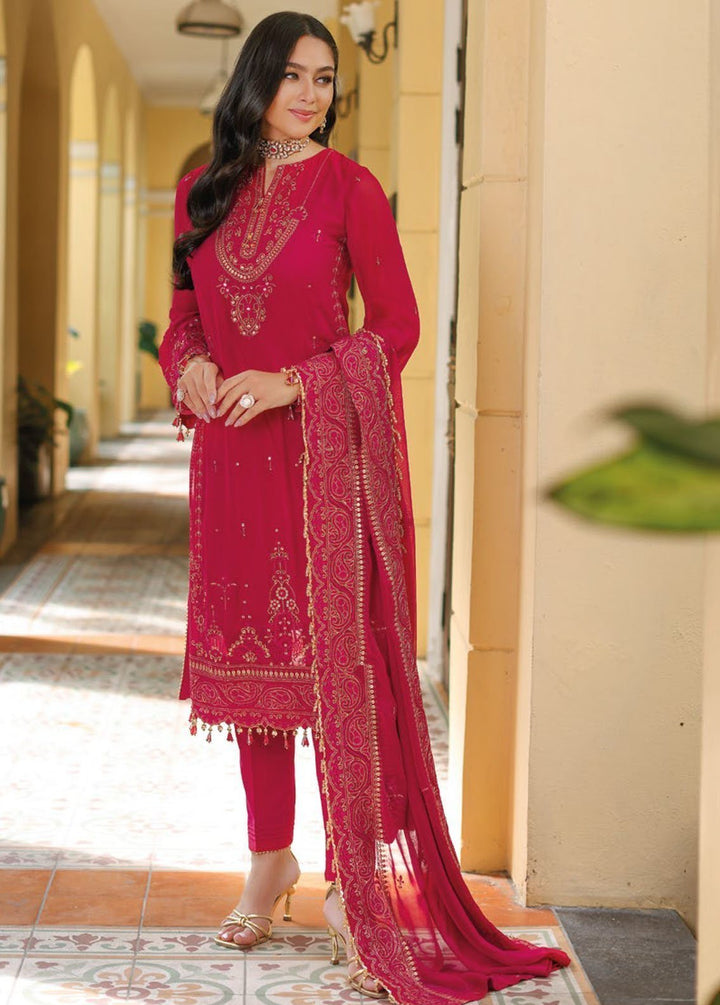 Gul Ahmed Embroidered Chiffon Suits Unstitched 3 Piece GA24PS LE 42019 - Summer Collection