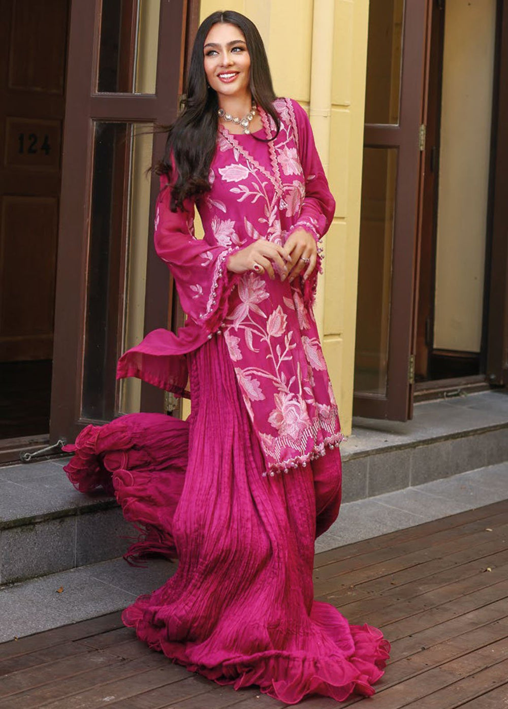Gul Ahmed Embroidered Chiffon Suits Unstitched 3 Piece GA24PS LE 42020 - Summer Collection