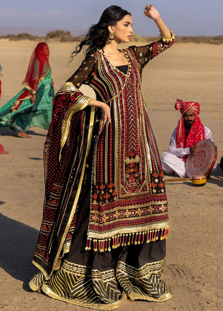 Gul Ahmed Embroidered Chiffon Suits Unstitched 3 Piece GA25CH BM-52011 - Summer Collection