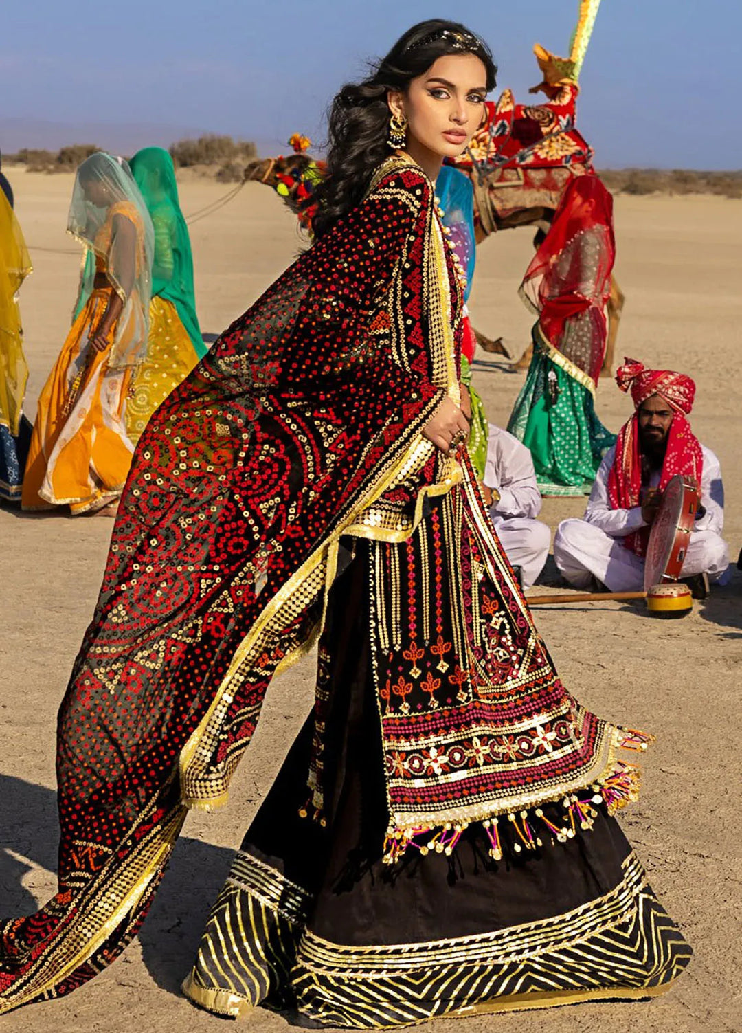 Gul Ahmed Embroidered Chiffon Suits Unstitched 3 Piece GA25CH BM-52011 - Summer Collection