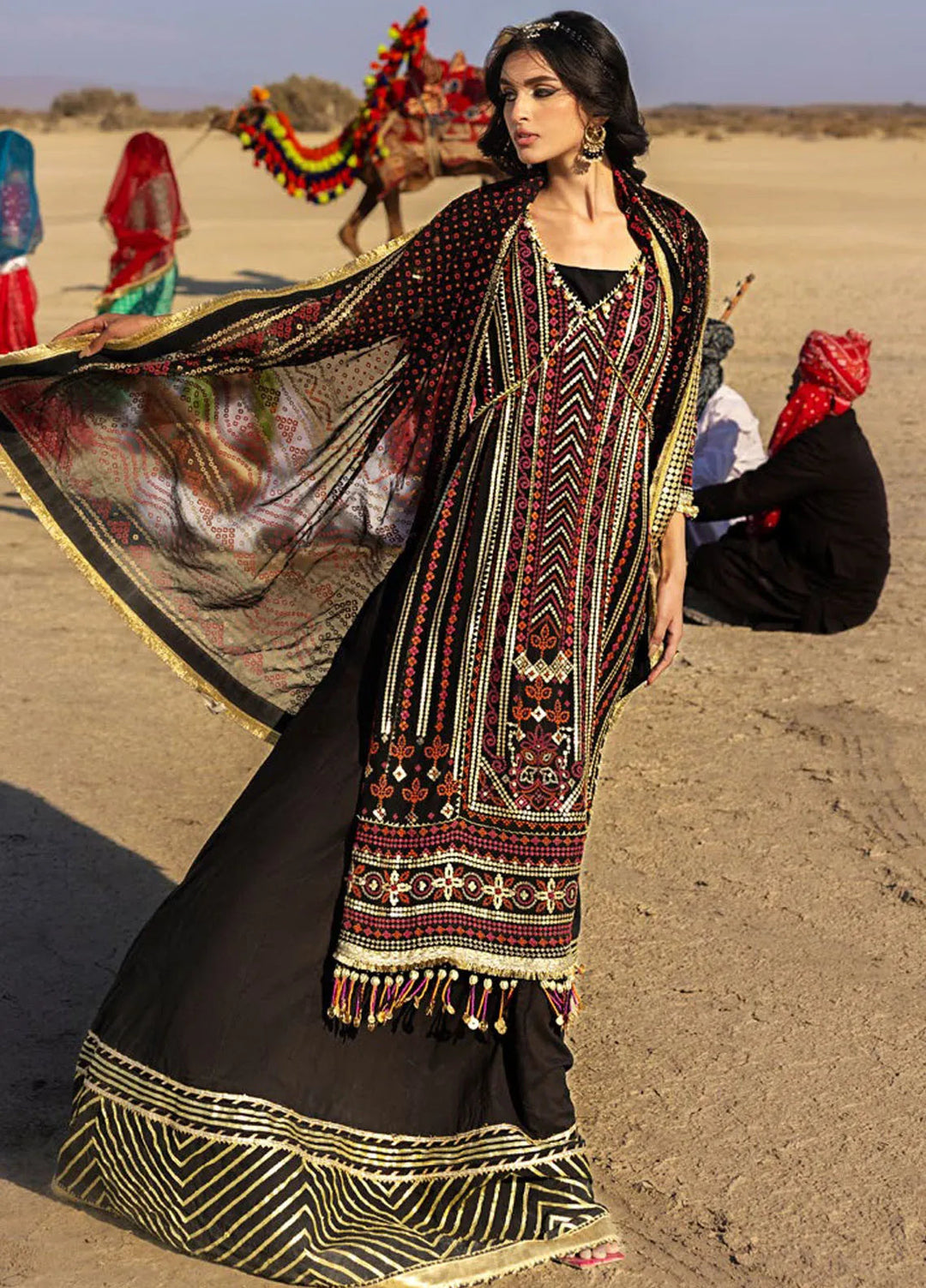 Gul Ahmed Embroidered Chiffon Suits Unstitched 3 Piece GA25CH BM-52011 - Summer Collection