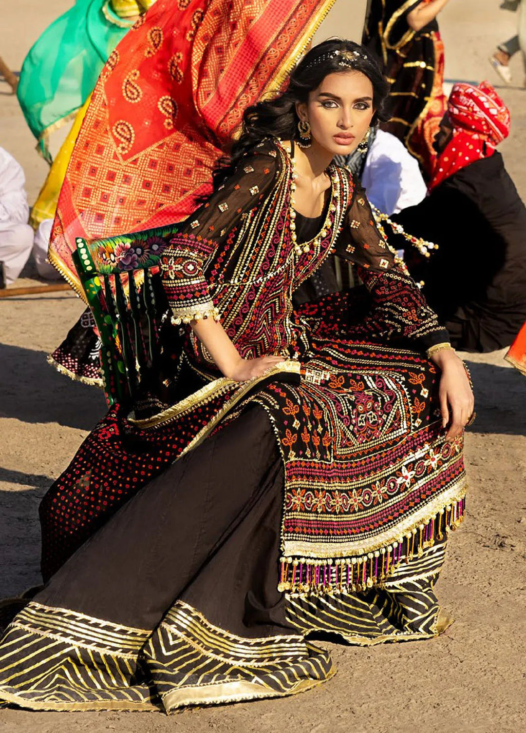 Gul Ahmed Embroidered Chiffon Suits Unstitched 3 Piece GA25CH BM-52011 - Summer Collection