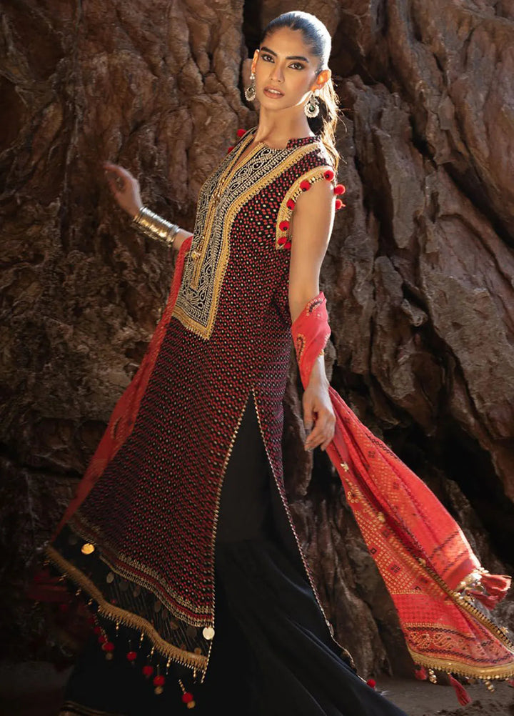 Gul Ahmed Embroidered Chiffon Suits Unstitched 3 Piece GA25CH BM-52017 - Summer Collection