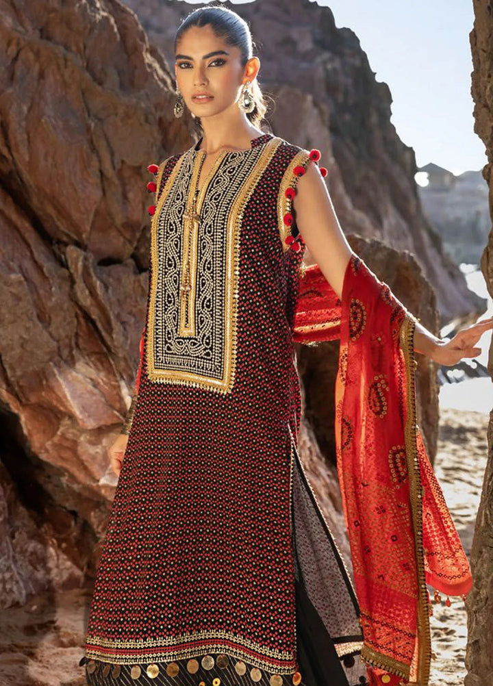 Gul Ahmed Embroidered Chiffon Suits Unstitched 3 Piece GA25CH BM-52017 - Summer Collection