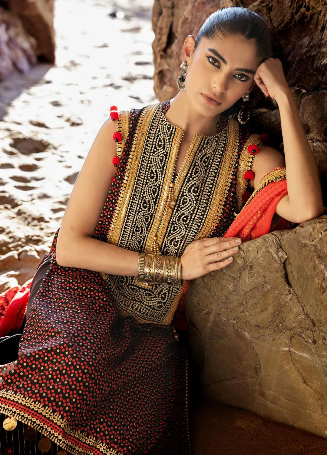 Gul Ahmed Embroidered Chiffon Suits Unstitched 3 Piece GA25CH BM-52017 - Summer Collection