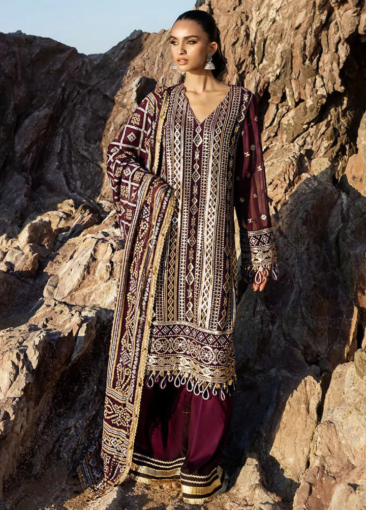 Gul Ahmed Embroidered Chiffon Suits Unstitched 3 Piece GA25CH BM-52023 - Summer Collection