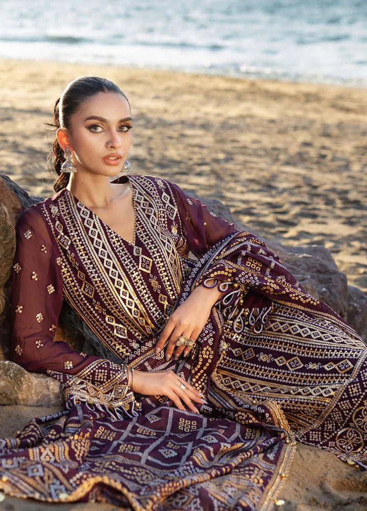 Gul Ahmed Embroidered Chiffon Suits Unstitched 3 Piece GA25CH BM-52023 - Summer Collection