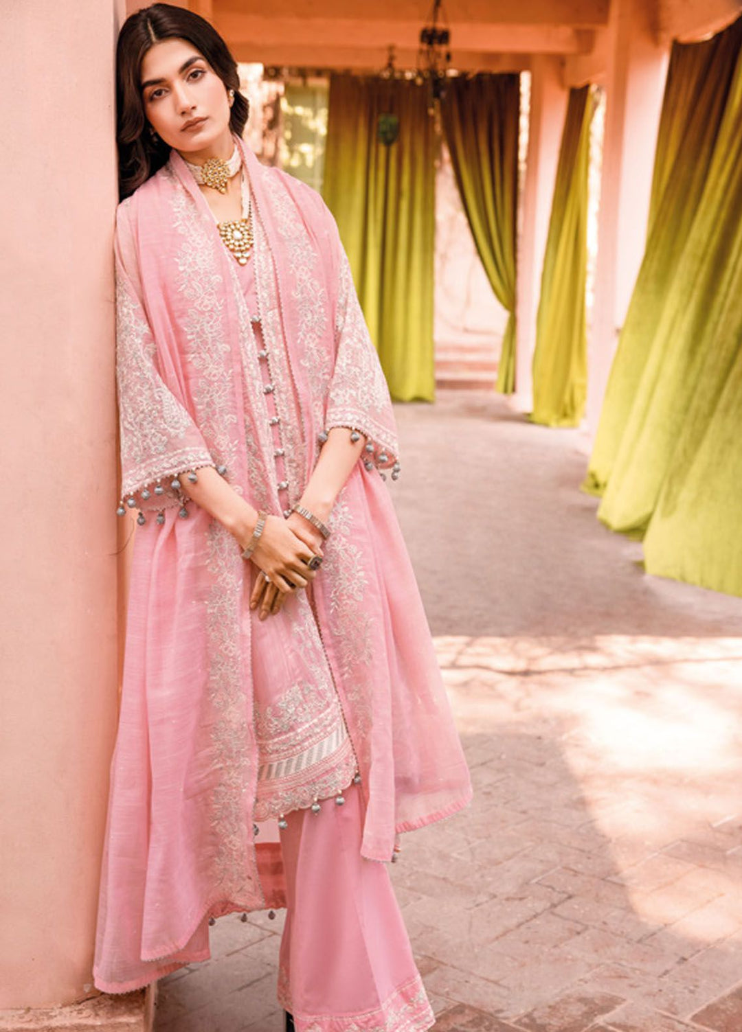 Gul Ahmed Embroidered Cotton Suits Unstitched 3 Piece GA24LF FE-42021 - Festive Collection