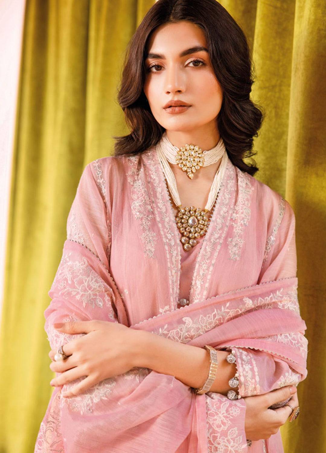 Gul Ahmed Embroidered Cotton Suits Unstitched 3 Piece GA24LF FE-42021 - Festive Collection