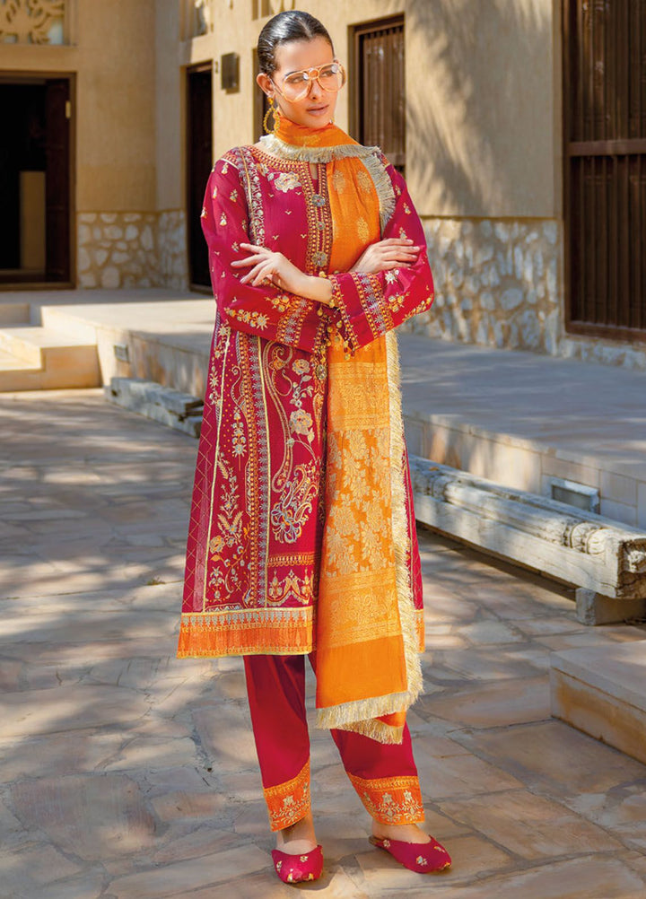 Gul Ahmed Embroidered Cotton Suits Unstitched 3 Piece GA24LF FE-42056 - Festive Collection