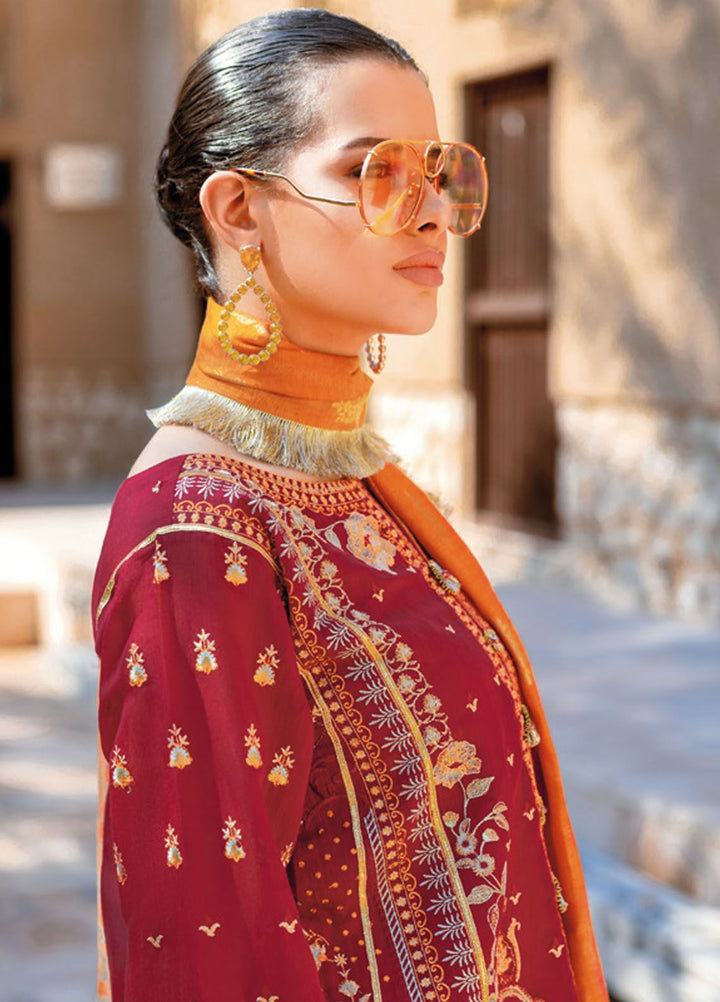 Gul Ahmed Embroidered Cotton Suits Unstitched 3 Piece GA24LF FE-42056 - Festive Collection