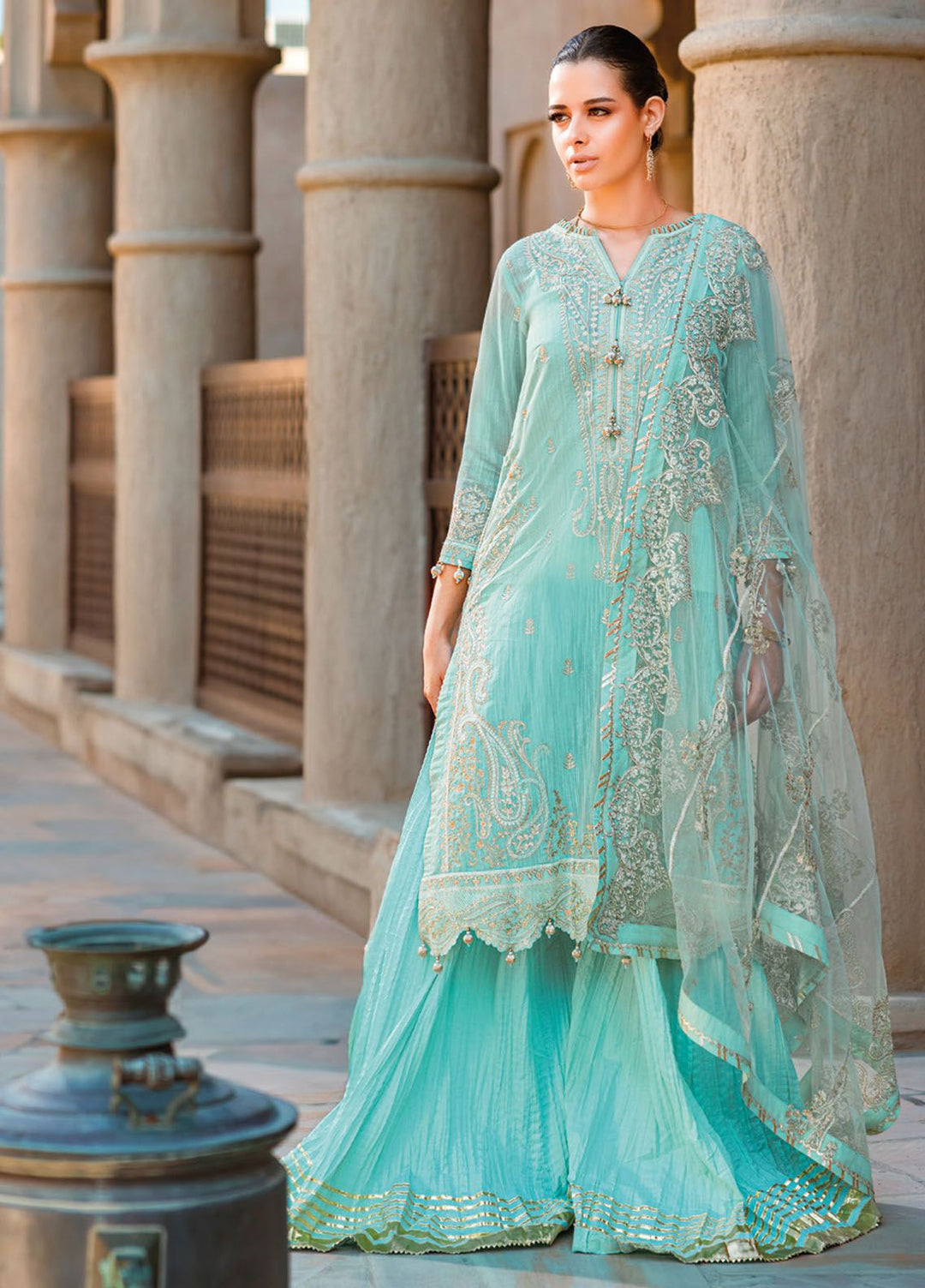 Gul Ahmed Embroidered Cotton Suits Unstitched 3 Piece GA24LF FE-42071 - Festive Collection