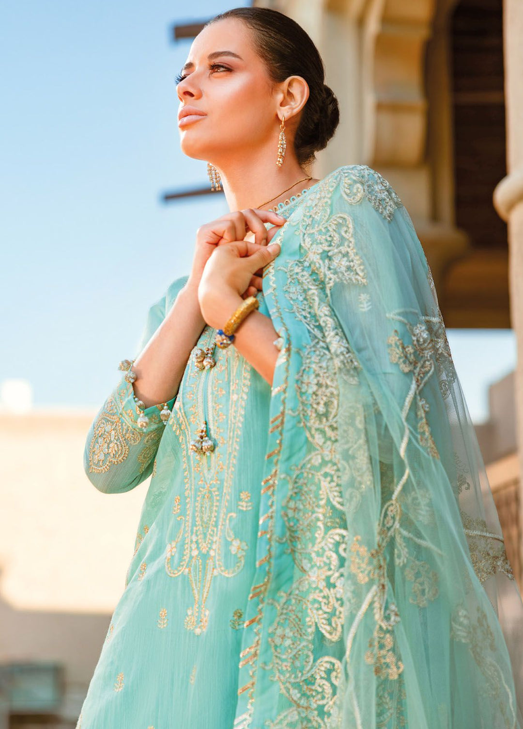 Gul Ahmed Embroidered Cotton Suits Unstitched 3 Piece GA24LF FE-42071 - Festive Collection