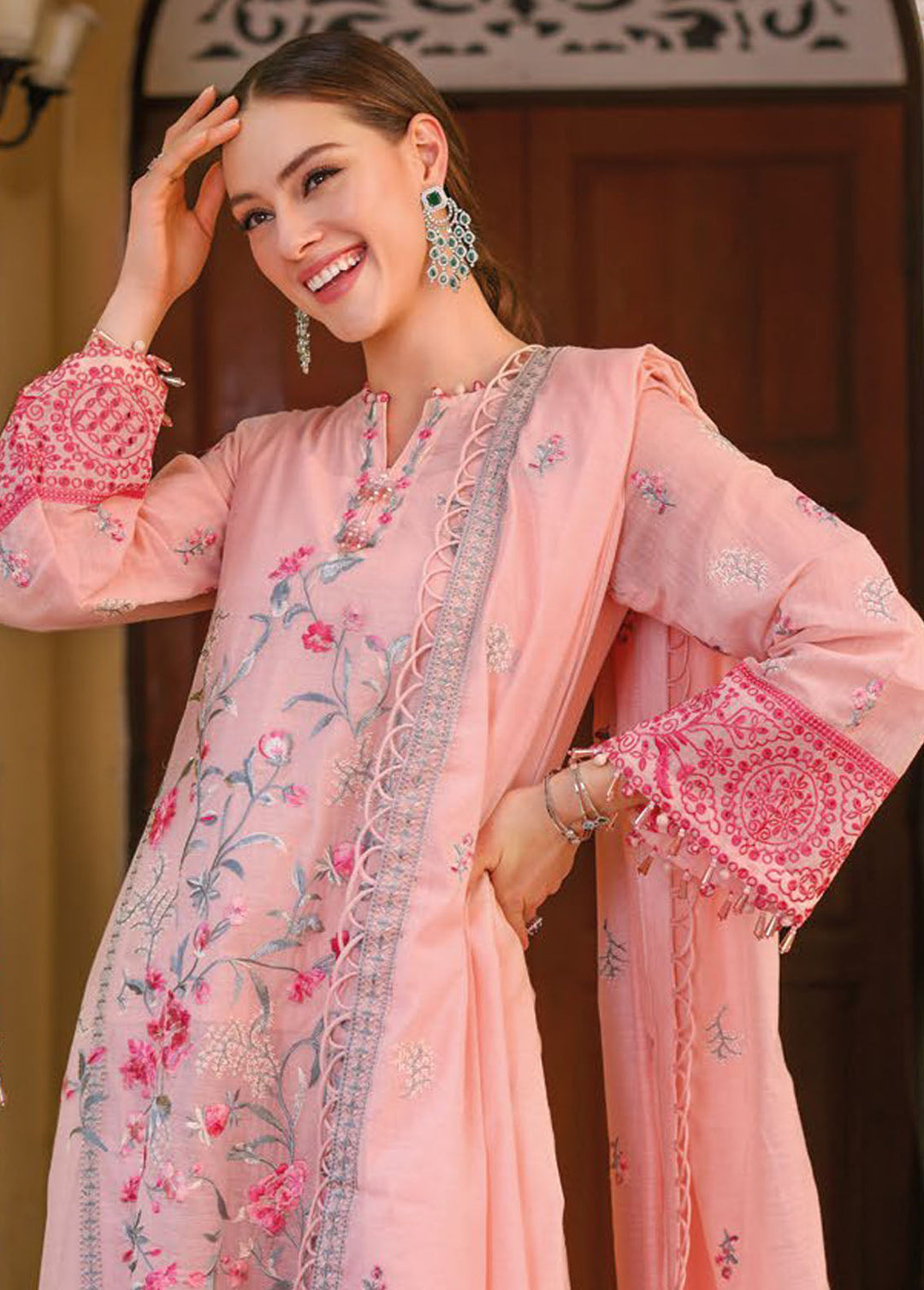 Gul Ahmed Embroidered Cotton Suits Unstitched 3 Piece GA24PS LE 42015 - Summer Collection