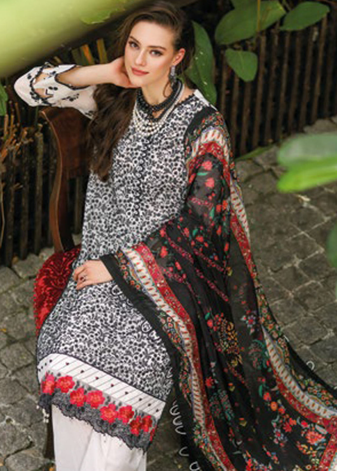 Gul Ahmed Embroidered Cotton Suits Unstitched 3 Piece GA24PS SSM 42007 - Summer Collection