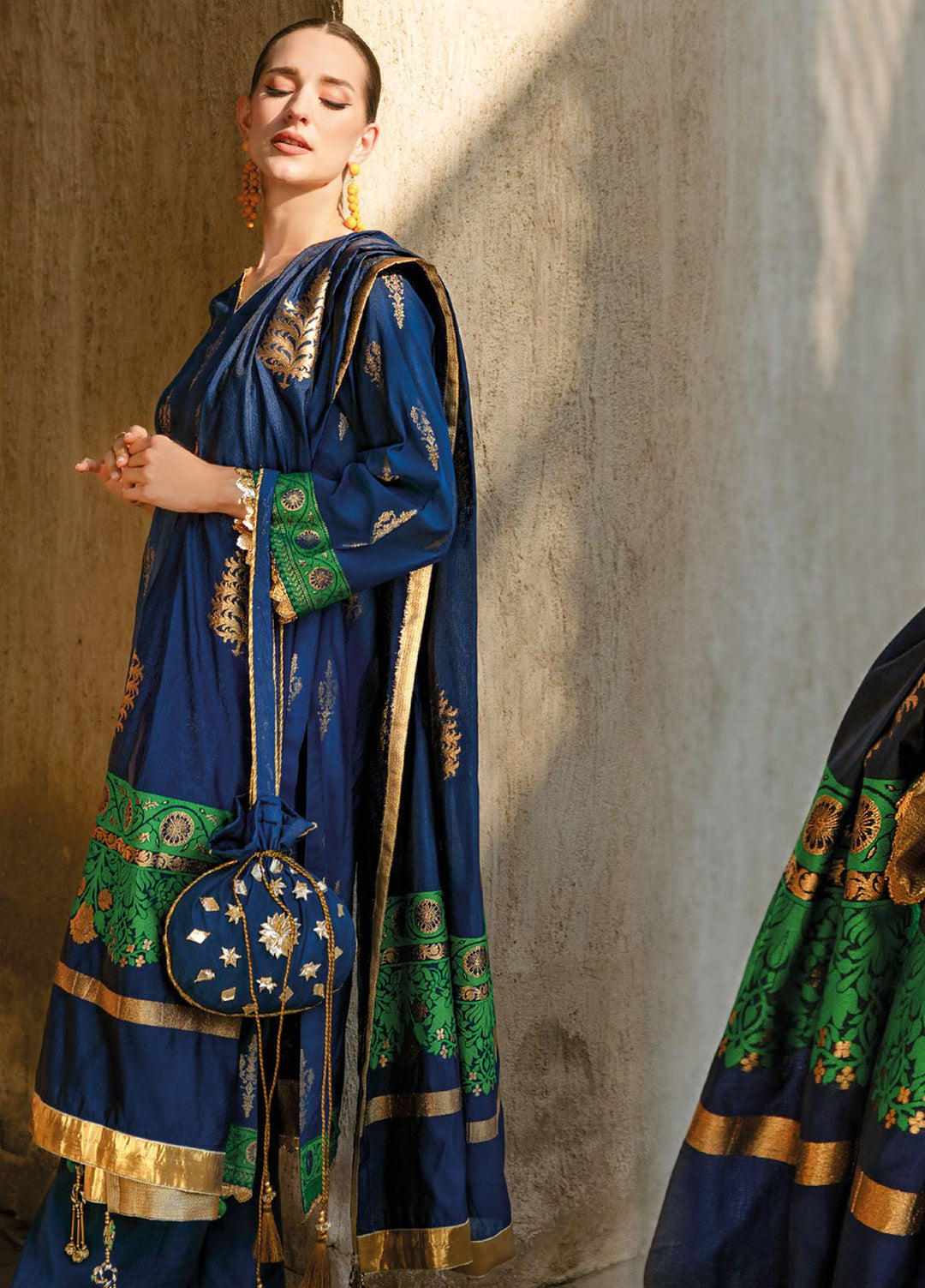 Gul Ahmed Embroidered Jacquard Suits Unstitched 3 Piece GA24LF FE-42008 - Festive Collection