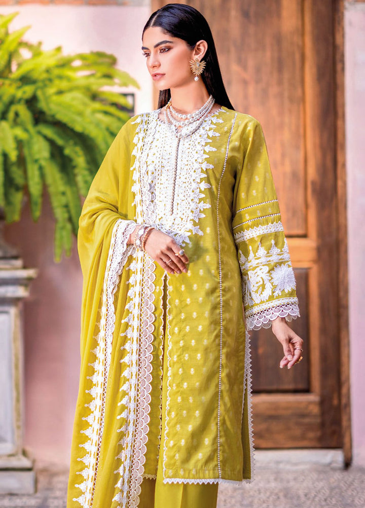 Gul Ahmed Embroidered Jacquard Suits Unstitched 3 Piece GA24LF FE-42018 - Festive Collection